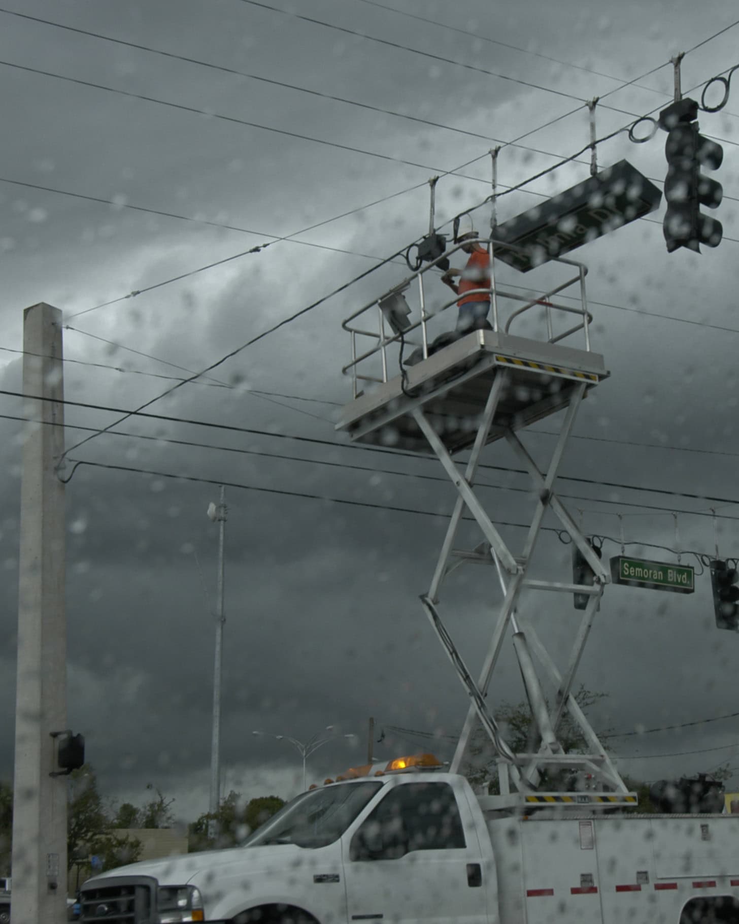 Lineman after the hurricane